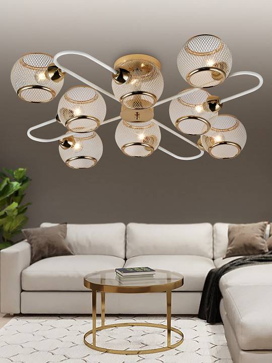 Люстра на штанге Rivoli Mortifera 8хE27 40 Вт Б0054887