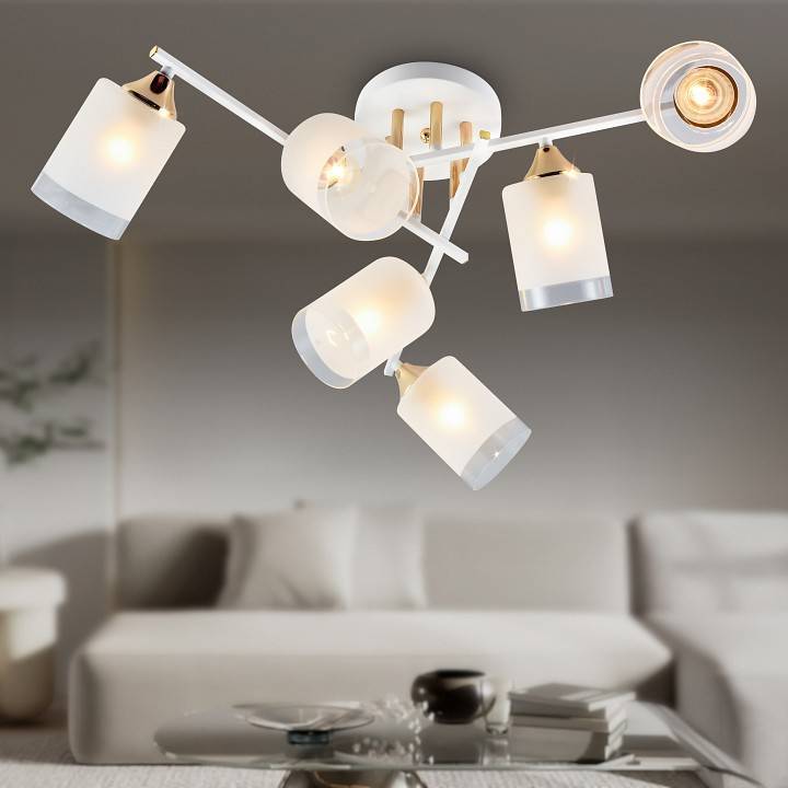 Люстра на штанге Rivoli Georgiana 5xE27 40 Вт Б0055879