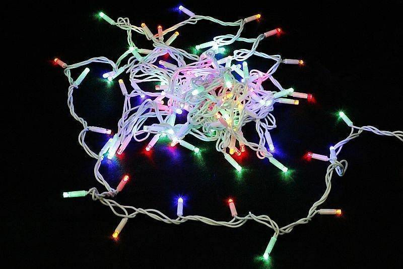 Гирлянда нить Sneha A-026 100 LED 10 м мультиколор A-026 MIX