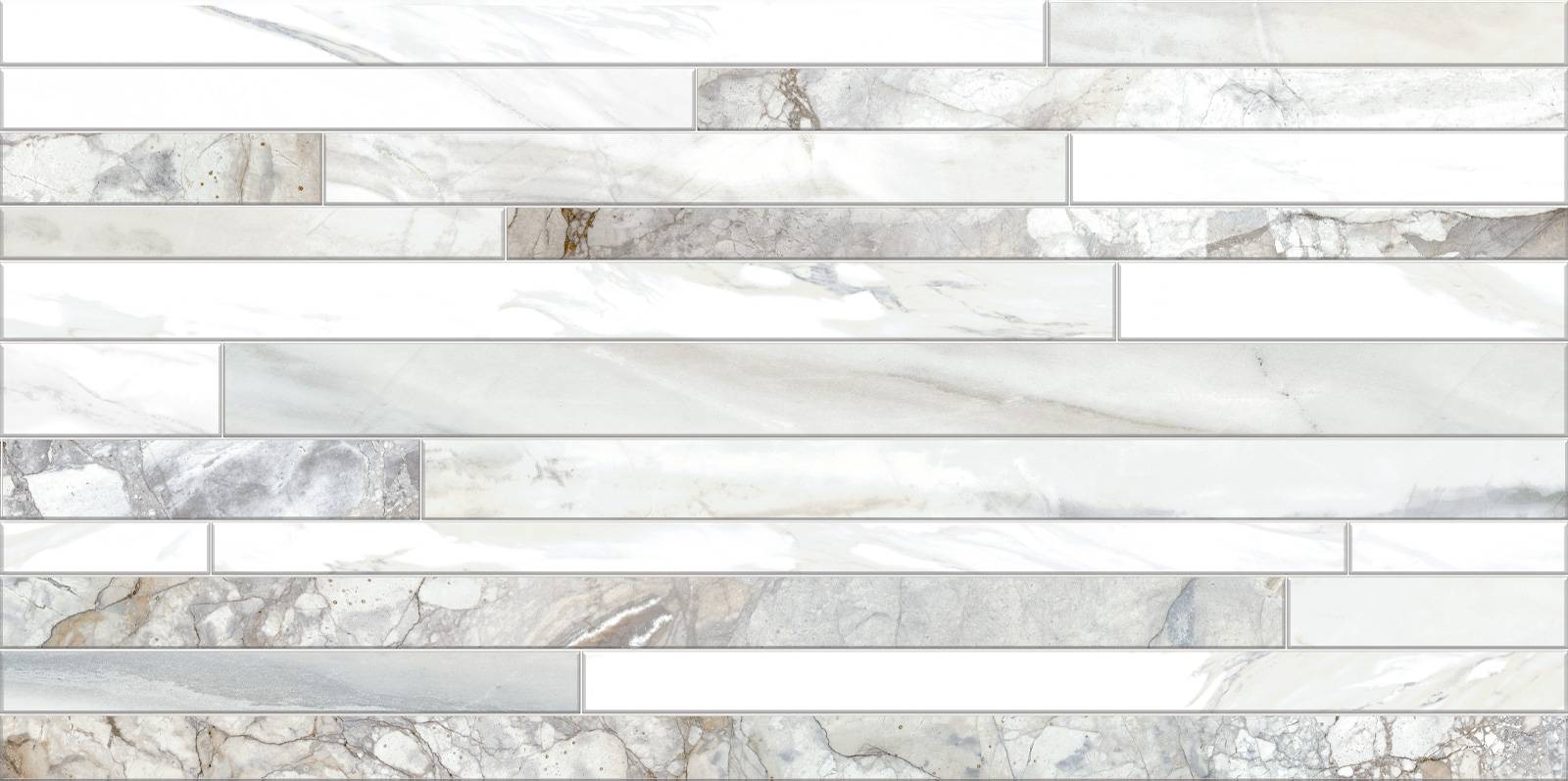 Плитка настенная Alma Ceramica Mercury рельефная 249х500х8.5 мм TWU09MRC017