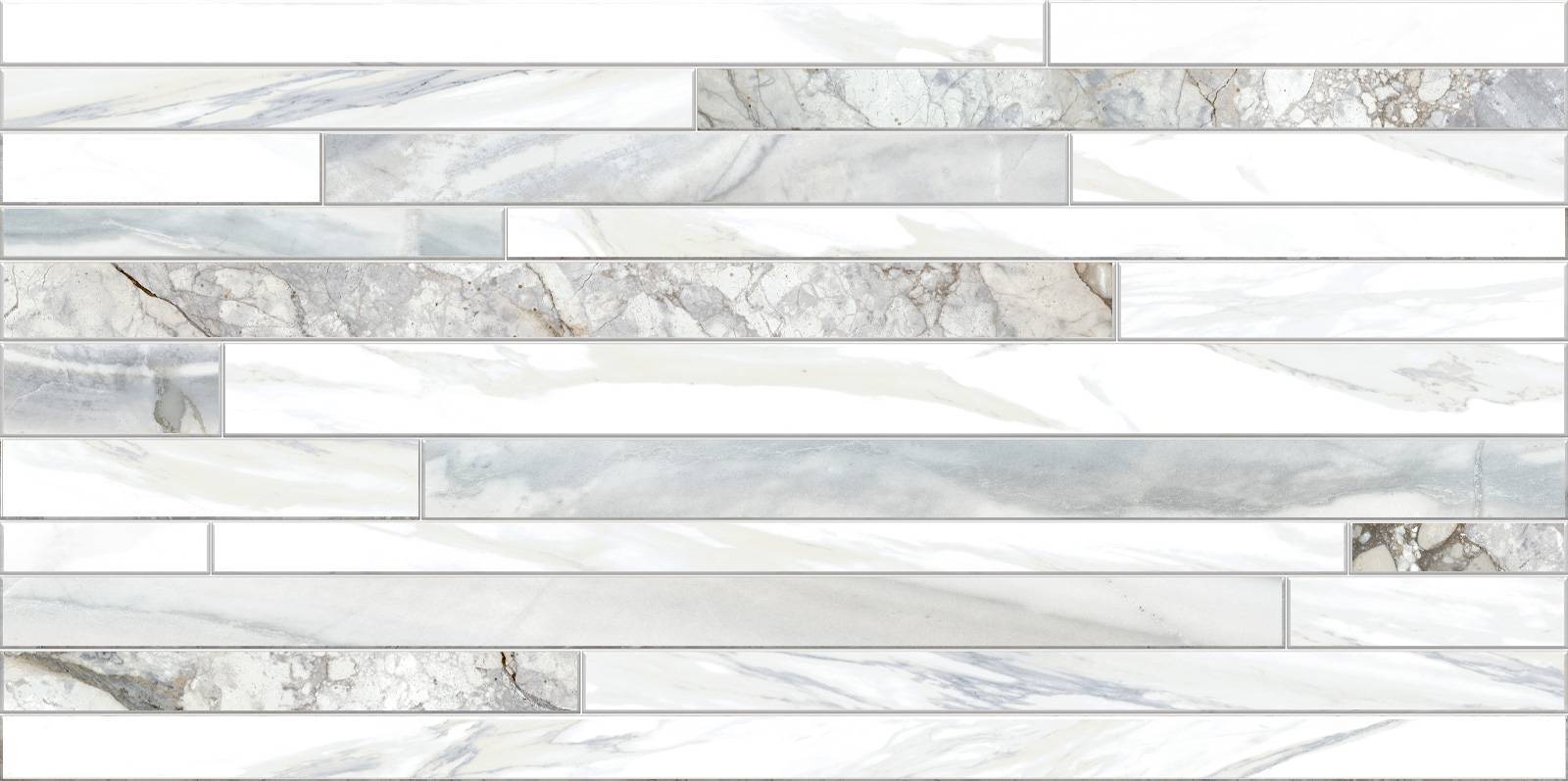 Плитка настенная Alma Ceramica Mercury рельефная 249х500х8.5 мм TWU09MRC017