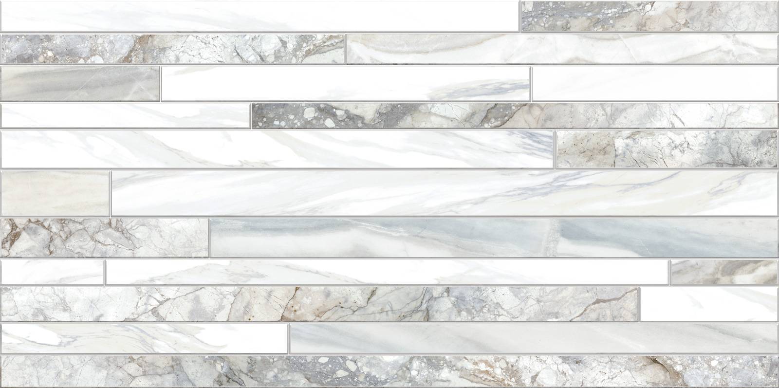 Плитка настенная Alma Ceramica Mercury рельефная 249х500х8.5 мм TWU09MRC017