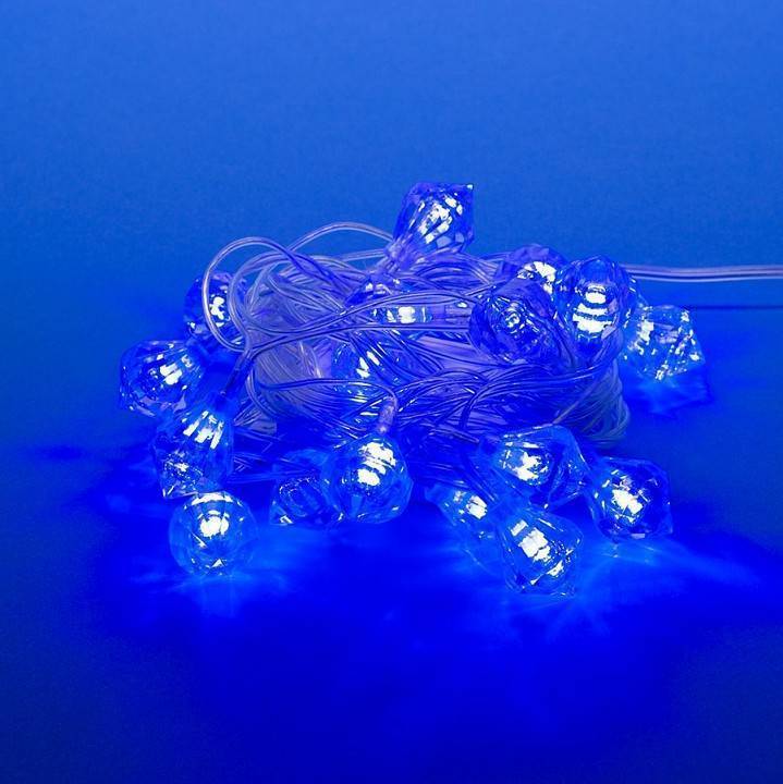 Гирлянда с насадками Uniel Елочки 10 LED 2 м ULD-7922
