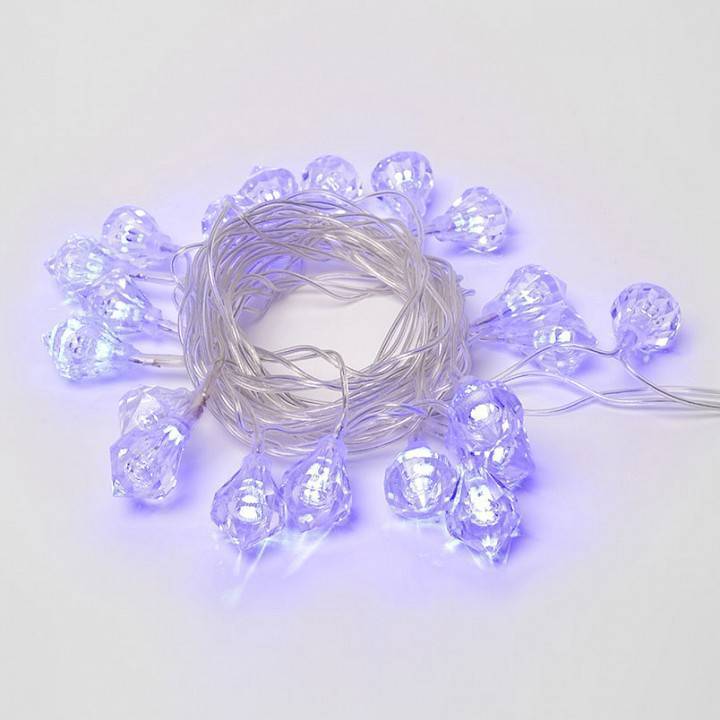 Гирлянда с насадками Uniel Елочки 10 LED 2 м ULD-7922