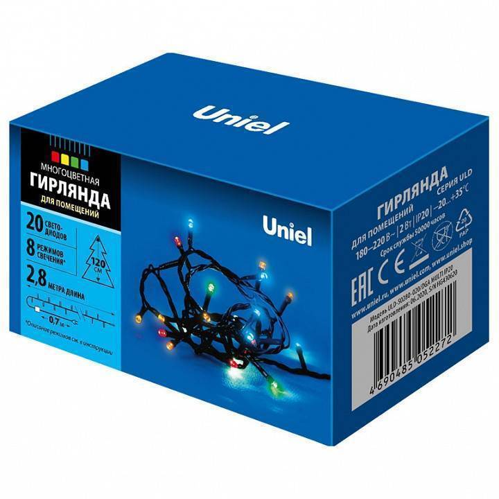 Гирлянда Супернить Uniel ULD-S0500/50 DTA 50 м 500 LED RGB 11092