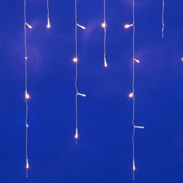 Бахрома световая Uniel ULD-B3010-160/TTK WARM WHITE/WHITE IP44 UL-00003949