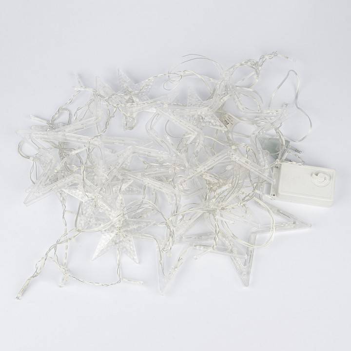 Гирлянда-занавес Uniel ULD-E3007-138/DTA WARM WHITE STARS-2 3x0.7 м IP20 UL-00009939
