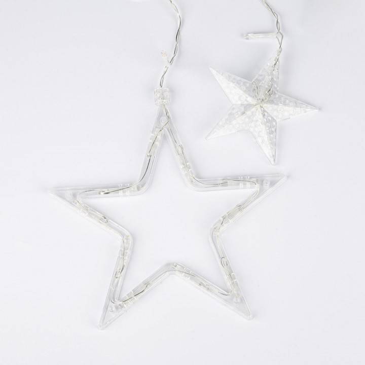 Гирлянда-занавес Uniel ULD-E3007-138/DTA WARM WHITE STARS-2 3x0.7 м IP20 UL-00009939