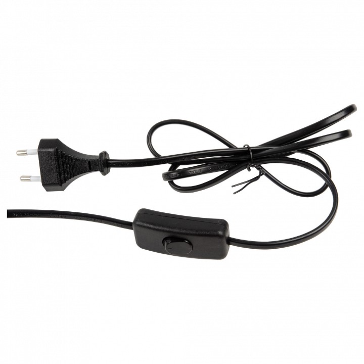 Сетевой провод с выключателем Uniel 1.5 м черный UL-00010157