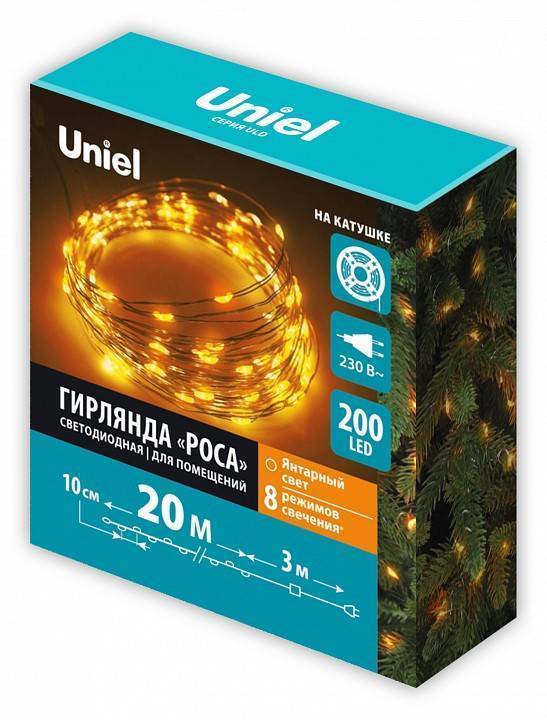 Гирлянда Нить Uniel ULD-S 10 м 100 LED IP20 белый UL-00012077