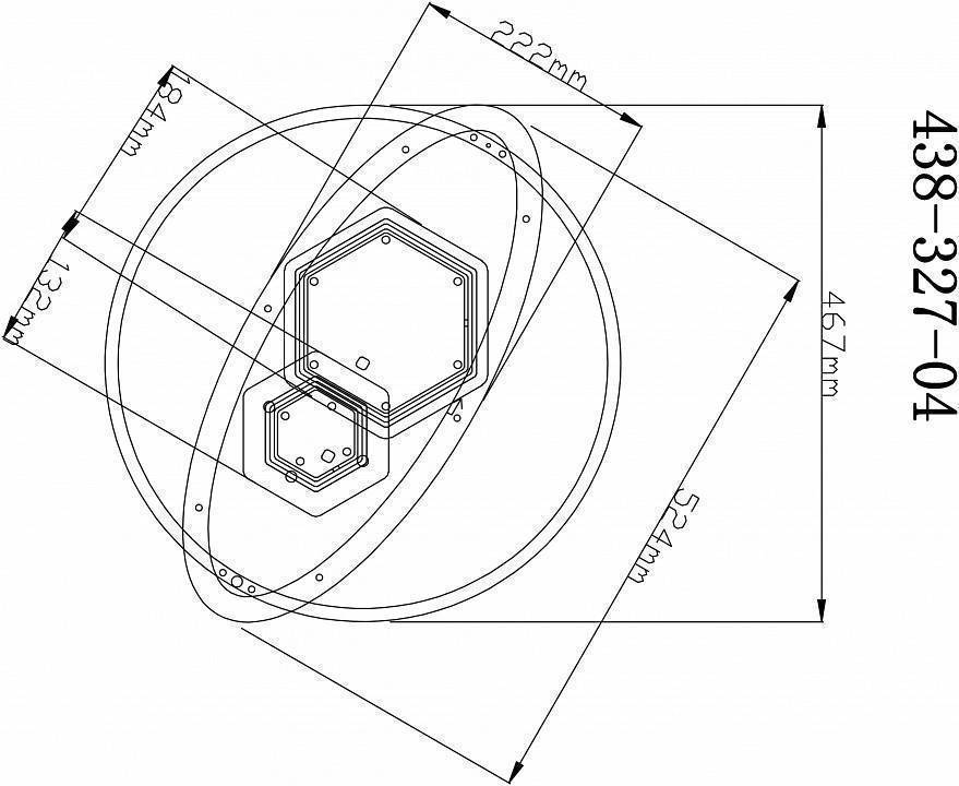 Накладной светильник Velante 438 438-327-04