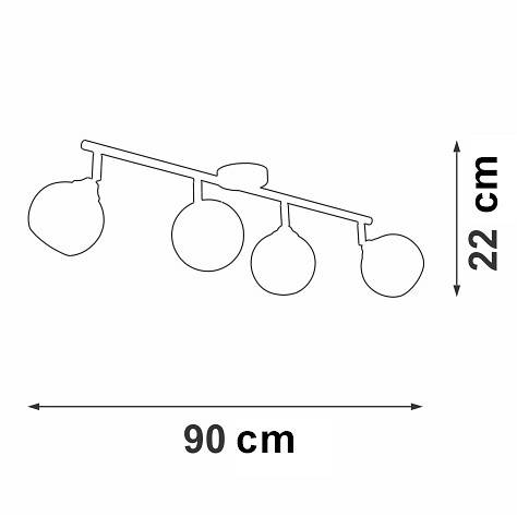 Спот Vitaluce V4313 V4313-0/4PL
