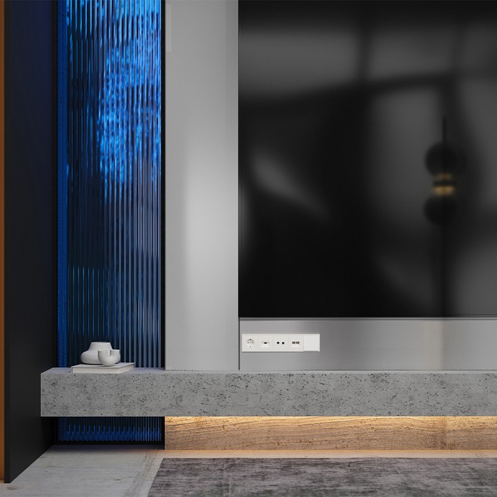 Накладка для розетки RJ-11 или RJ-45 Voltum S70 VLS001313