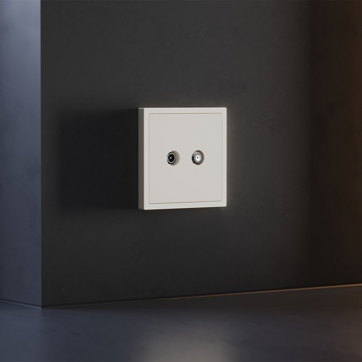 Накладка для ТВ-розетки и SAT-розетки Voltum S70 VLS001613