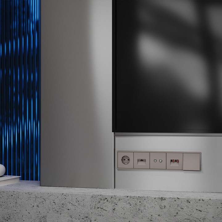 Накладка для ТВ-розетки и SAT-розетки Voltum S70 VLS001614