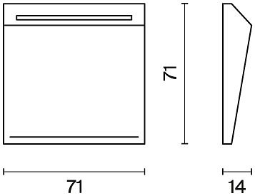 Накладка для электронного карточного выключателя Voltum S70 VLS002603