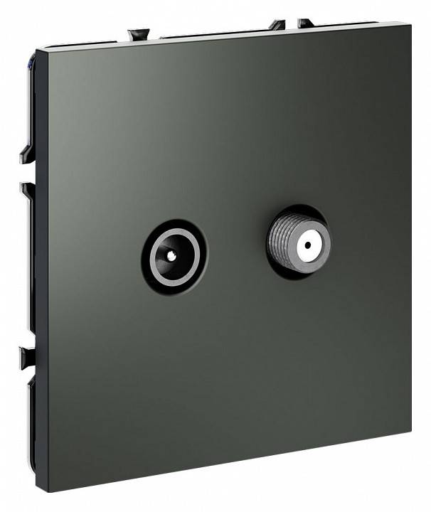 Розетка телевизионная и SAT оконечная без рамки Voltum S70 VLS060406