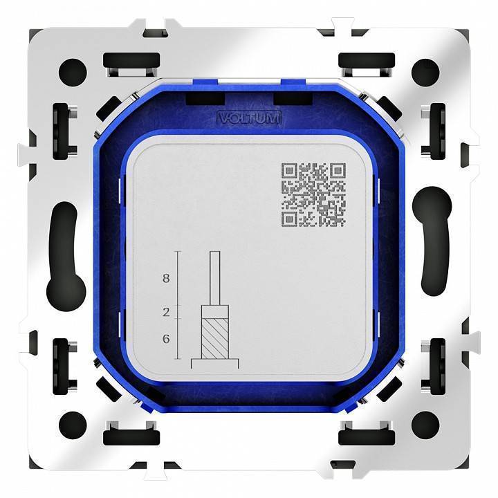 Розетка телевизионная и SAT оконечная без рамки Voltum S70 VLS060406
