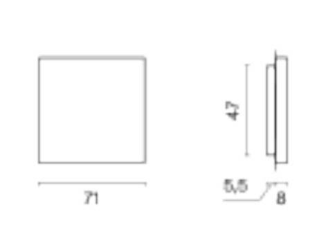Заглушка для поста, без рамки Voltum S70 VLS080107