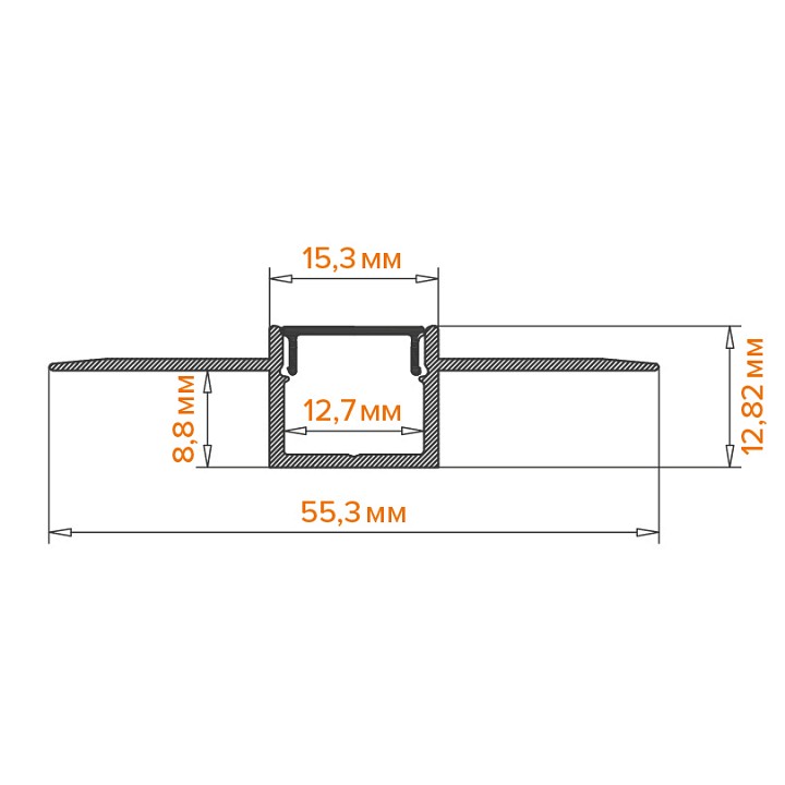 Короб встраиваемый Wolta  WAP-I-55/13/3000-A