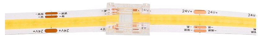 Соединитель лент прямой жесткий Wolta  WLS-3PIN-CCT-COB-10MM-I