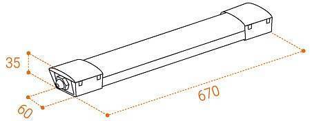 Накладной светильник Wolta  WPL18-4K60-01