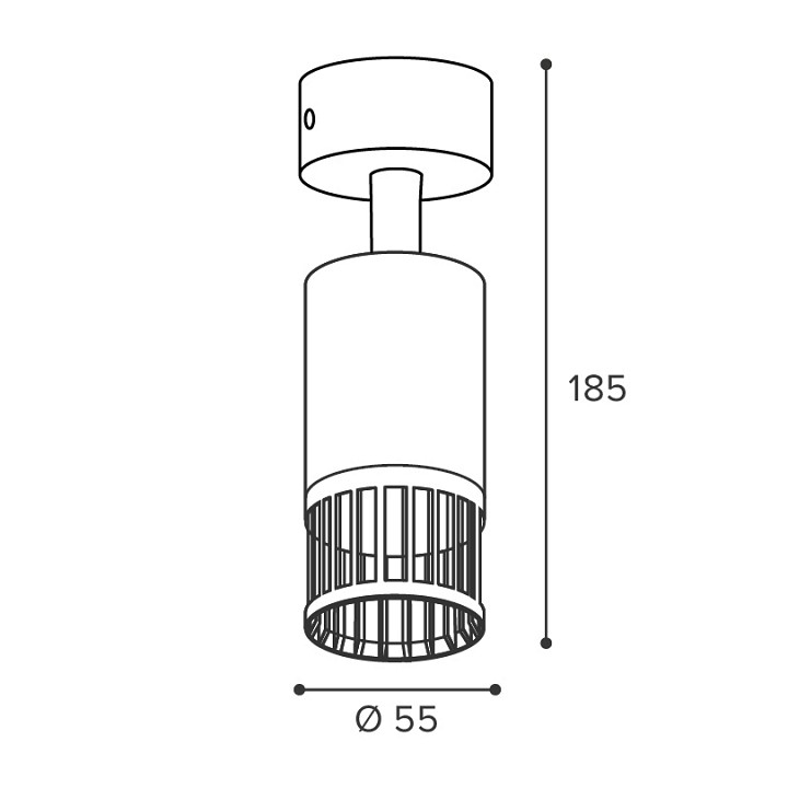 Накладной светильник Wolta PORTA WSL-GU10/19W-1