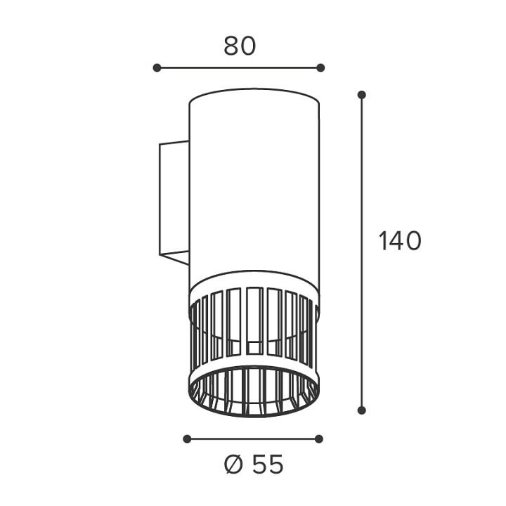 Накладной светильник Wolta PORTA WSL-GU10/W19B