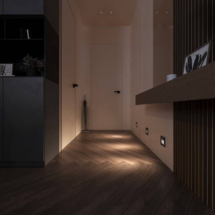 Заглушка для поста с подсветкой Werkel W115 серебряный W1154606