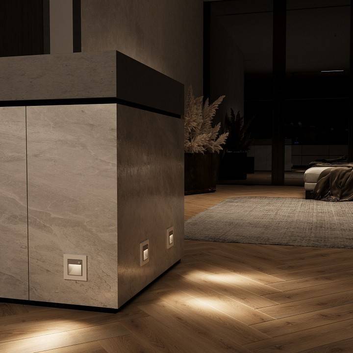 Заглушка для поста с подсветкой Werkel W115 серебряный W1154606