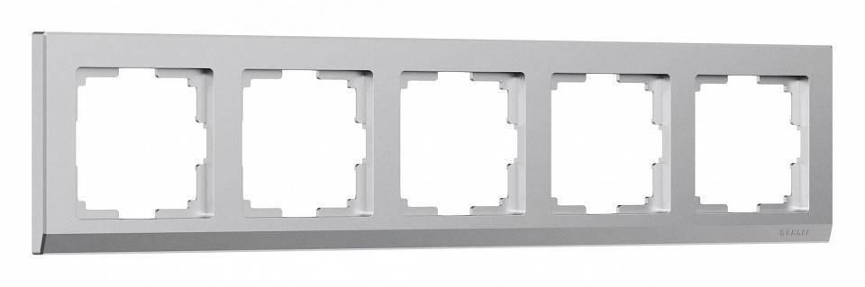 Рамка на 5 постов Werkel Stark серебряный матовый W0051865