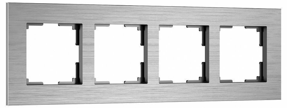 Рамка на 4 поста Werkel AluMax алюминий a066328