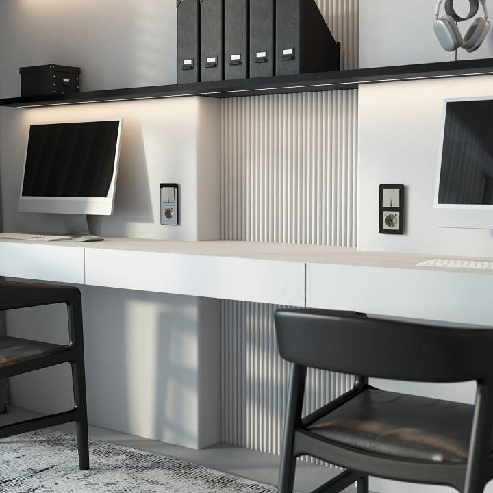 Розетка с заземлением и со шторкой и 2хUSB type A и C, без рамки Werkel дымчатый W1271704