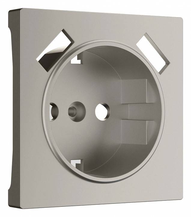 Накладка для розетки с заземлением и 2хUSB Werkel дымчатый W1279504