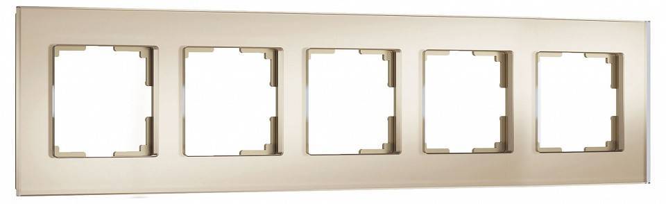 Рамка на 5 постов Werkel Senso шампань soft-touch W0053111
