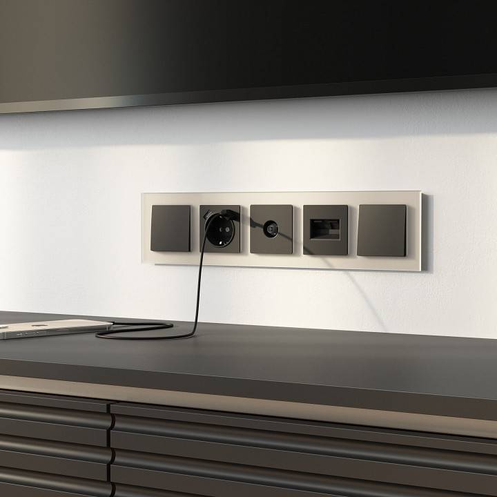 Рамка на 5 постов Werkel Senso шампань soft-touch W0053111