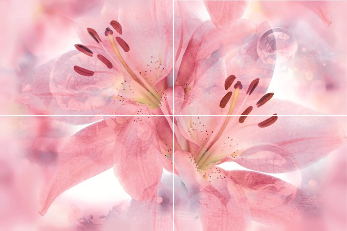 Панно Дельта Керамика Lily 60х40 см P4D154