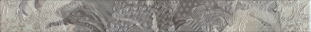 Бордюр Latina Ceramica Frades Cenefa Floral Gris 60х600 мм БП000007674