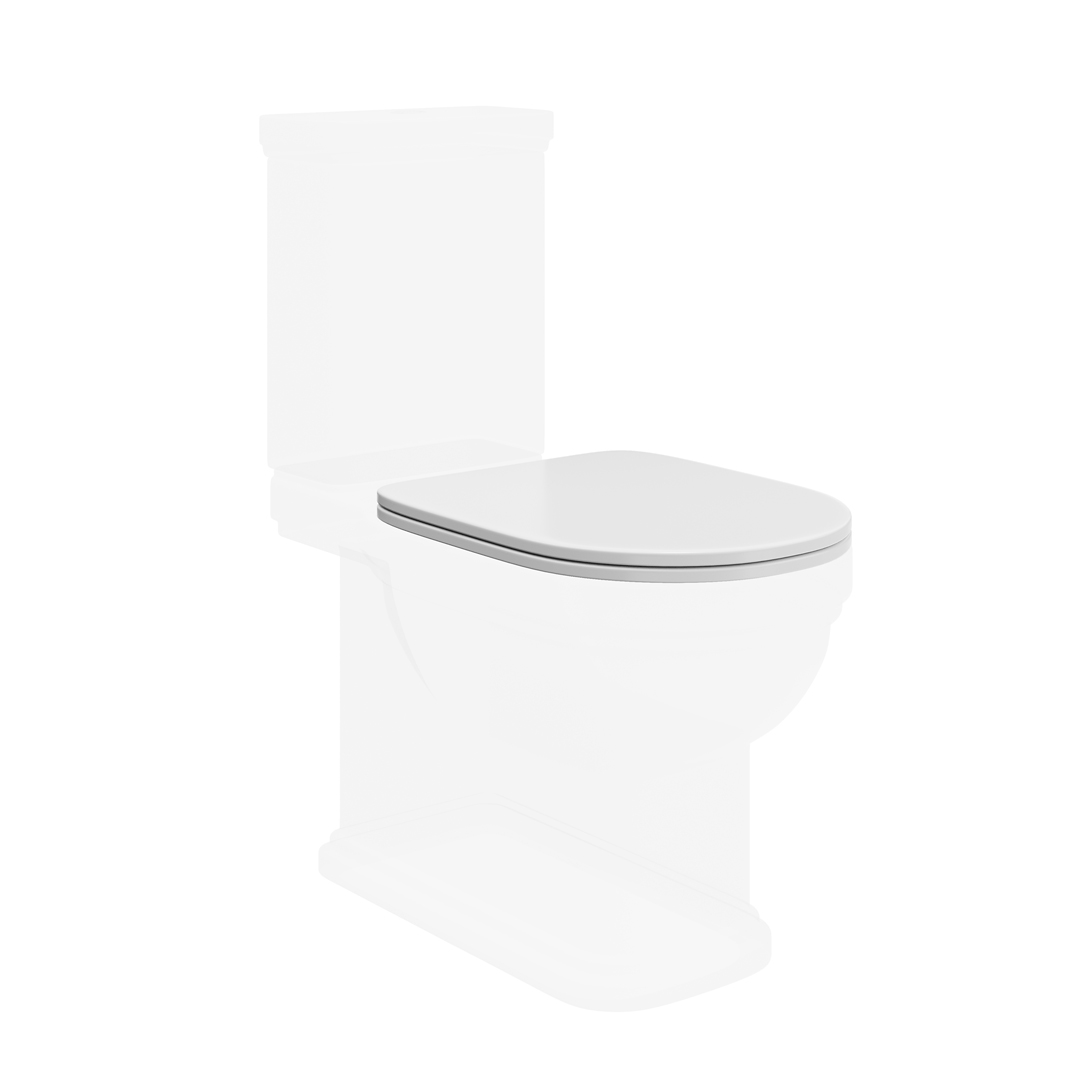 Сиденье для унитаза Kerama Marazzi POMPEI белое глянцевое PO.seat.01\WHT