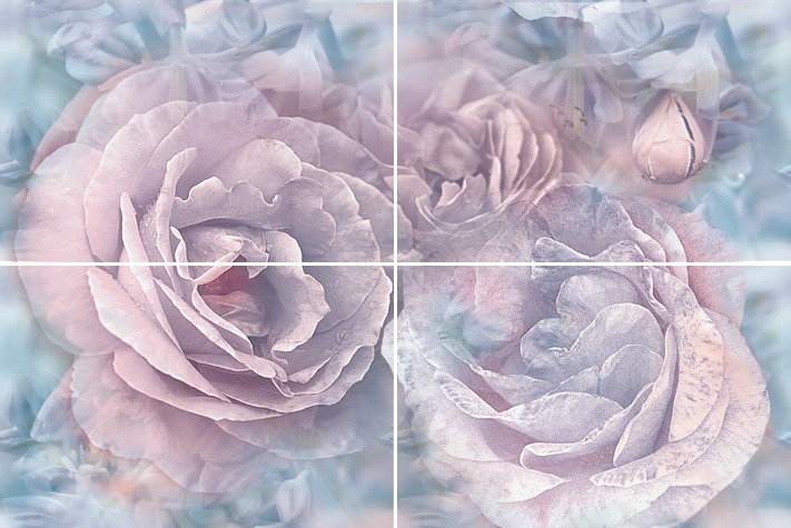 Панно Дельта Керамика Serenity P4D688 60х40 см (из 4-х элементов) P4D688