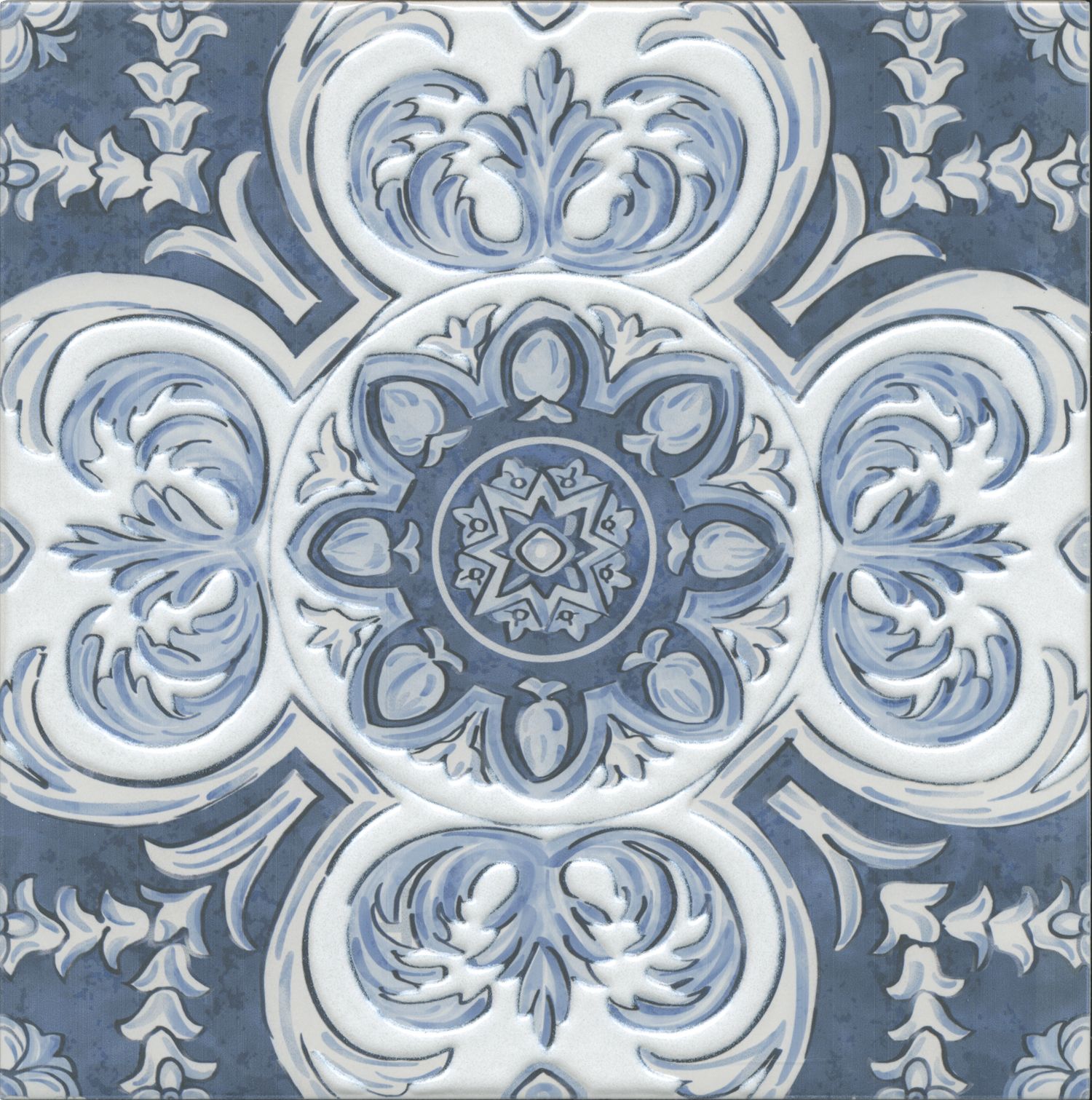 Декор Kerama Marazzi Алмаш центр синий 30х30 см HGD\A510\SG9174