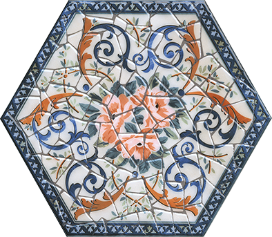 Декор Kerama Marazzi Парк Гуэля лаппатированный 29х33,4 см HGD/A383/SG2700L