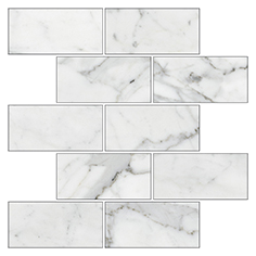 Мозаика Kerranova Marble Trend K-1000/MR/m13 Carrara 30.7x30.7 см K-1000/MR/m13/307x307x10