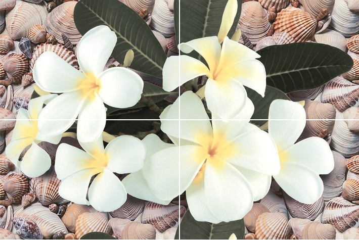 Панно Дельта Керамика Seashore P4D173 60х40 см (из 4-х плит) P4D173