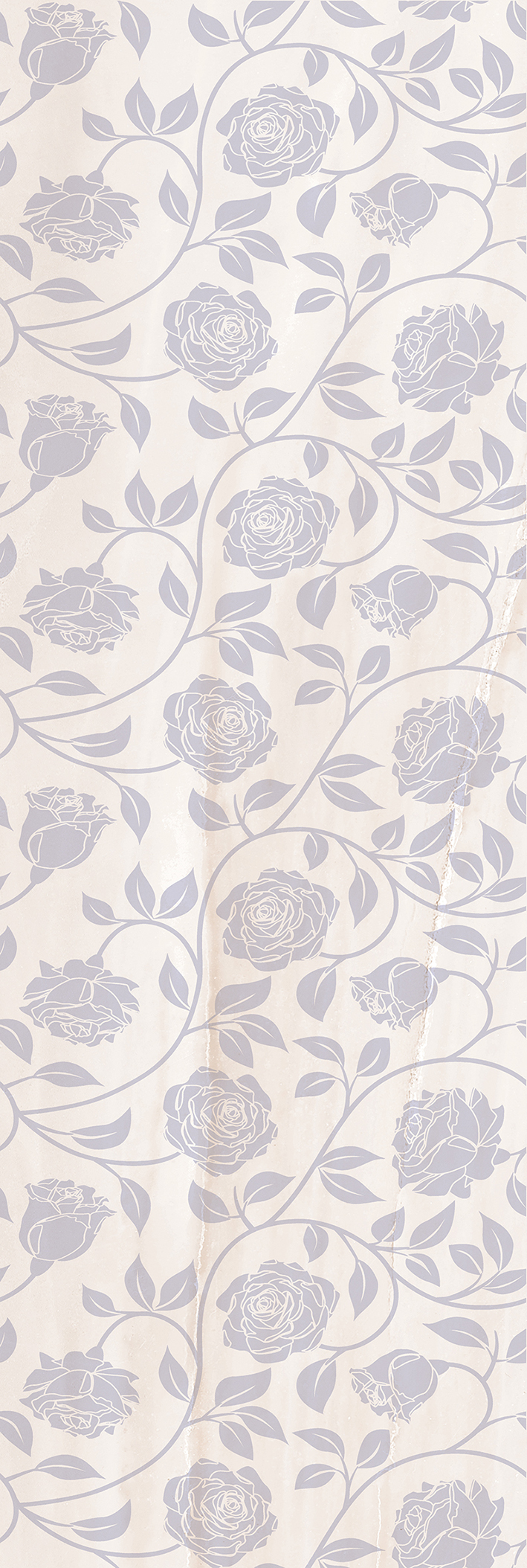 Декор LB-CERAMICS Tender Marble цветы голубой 20х60 см 1064-0041-1001