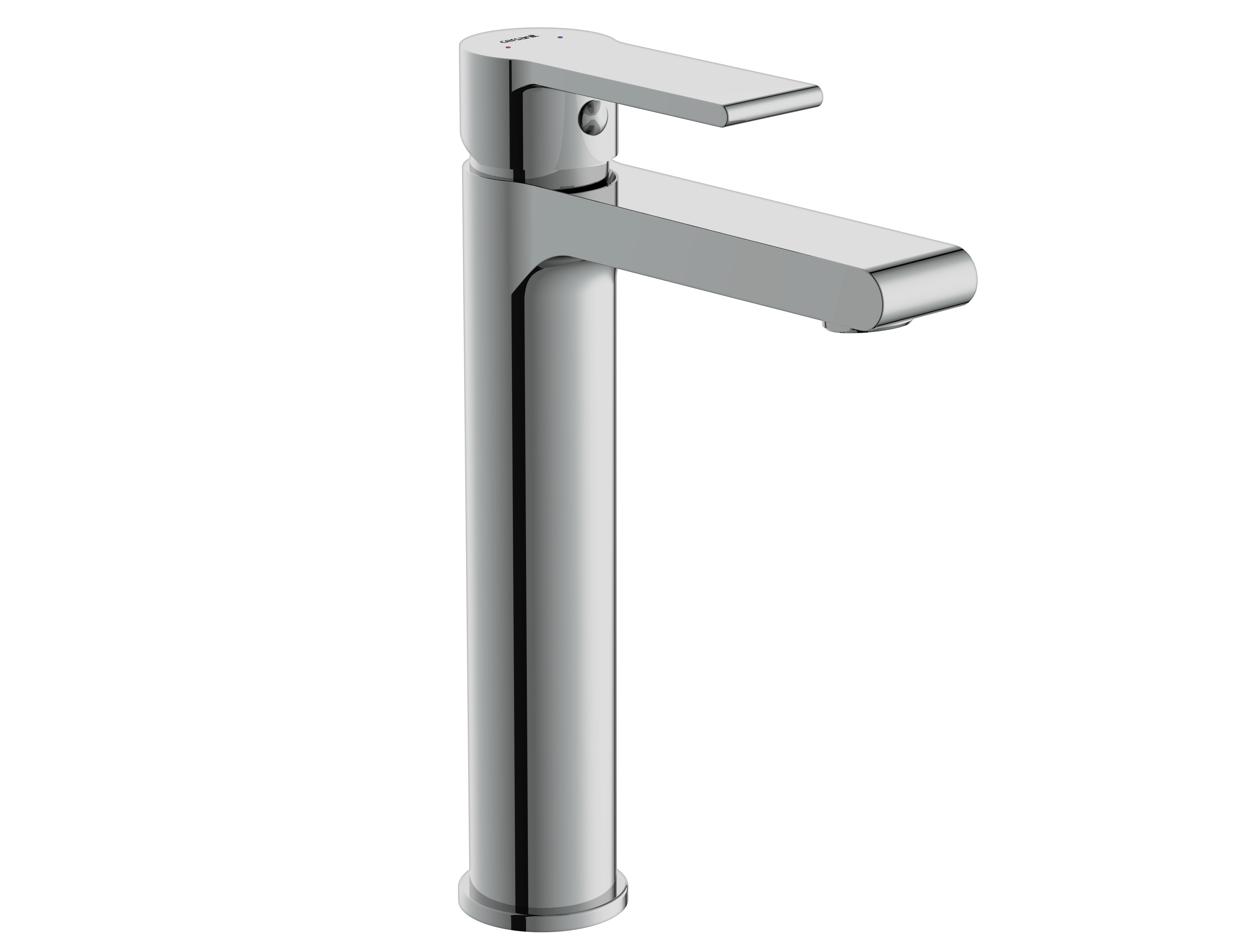 Смеситель для раковины Cersanit Brasko высокий однорычажный с донным клапаном 63024