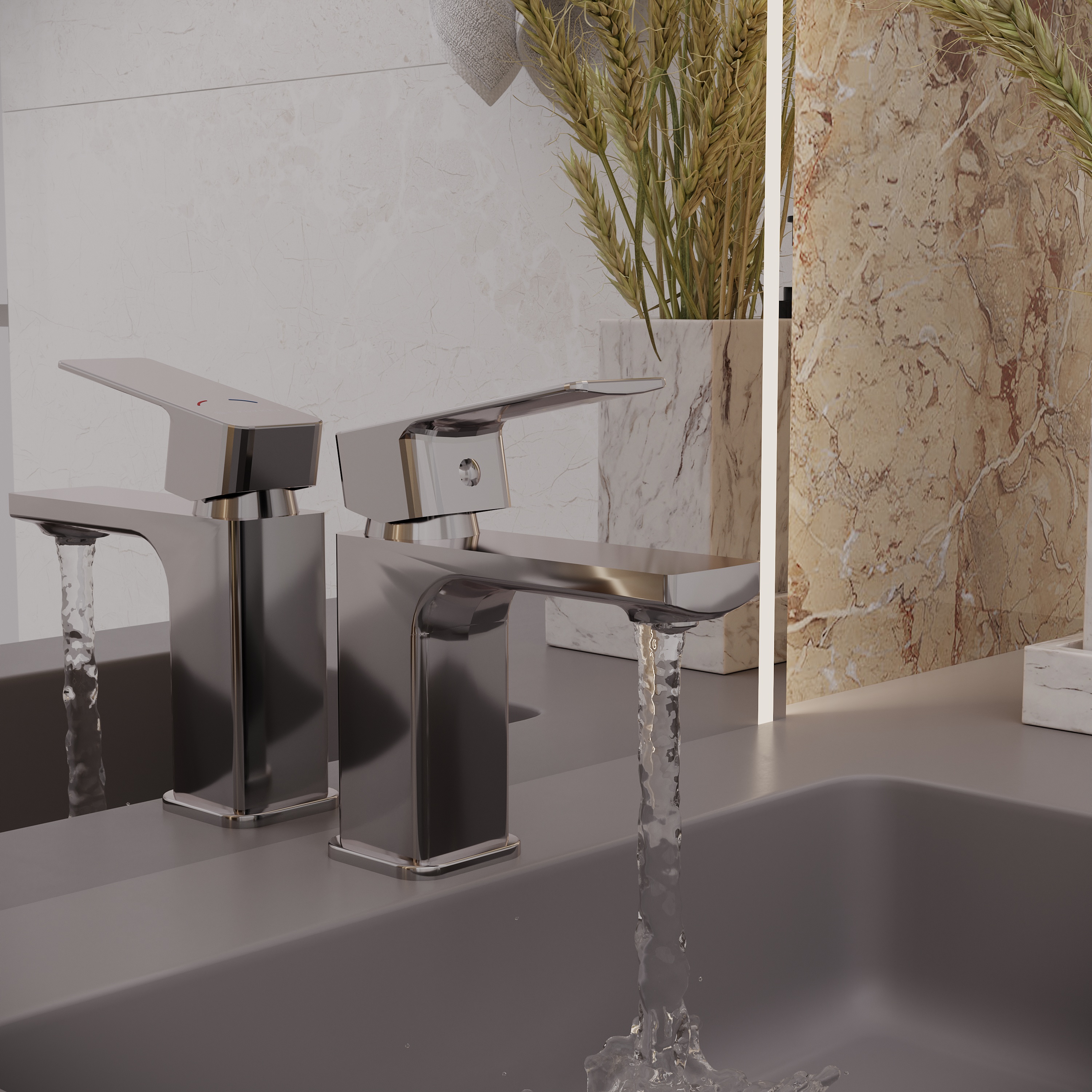 Смеситель для раковины Laparet Geo хром N3014902LPT