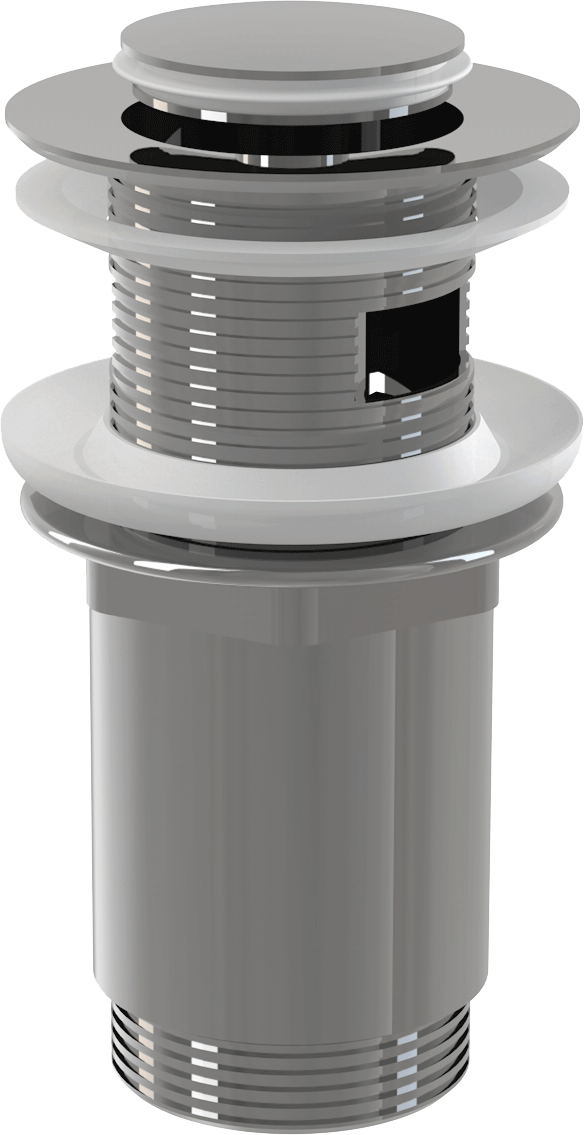 Донный клапан Alcaplast CLICK/CLACK 5/4 цельнометаллический с малой заглушкой хром A391