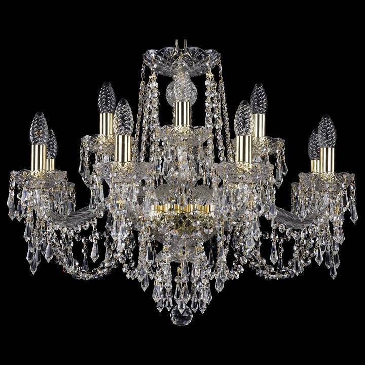 Подвесная люстра Bohemia Art Classic 11.23 12 ламп 220 мм 11.23.8+4.220.Gd.Dr