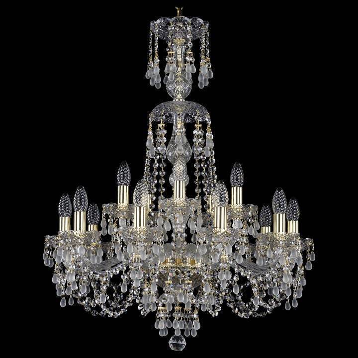Подвесная люстра Bohemia Art Classic 11.24 15 ламп 220 мм 11.24.10+5.220.XL-82.Gd.V0300